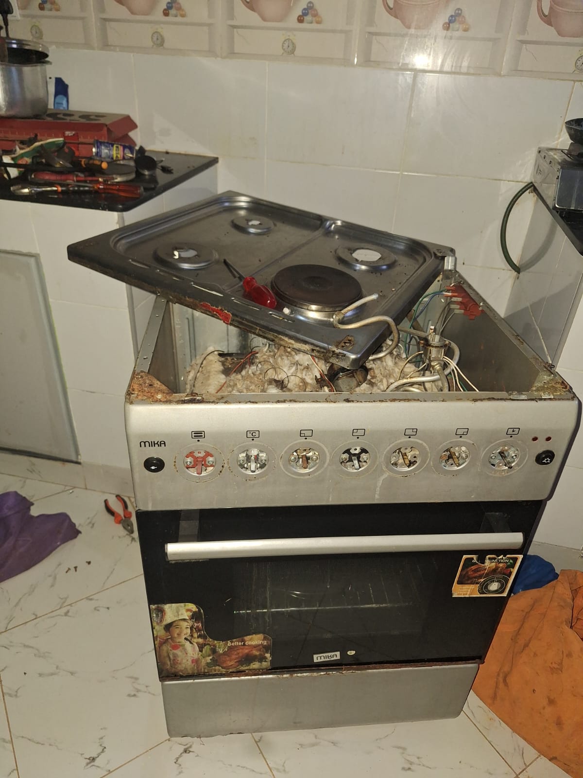 Mika cooker control panel and ignition repair in Nairobi