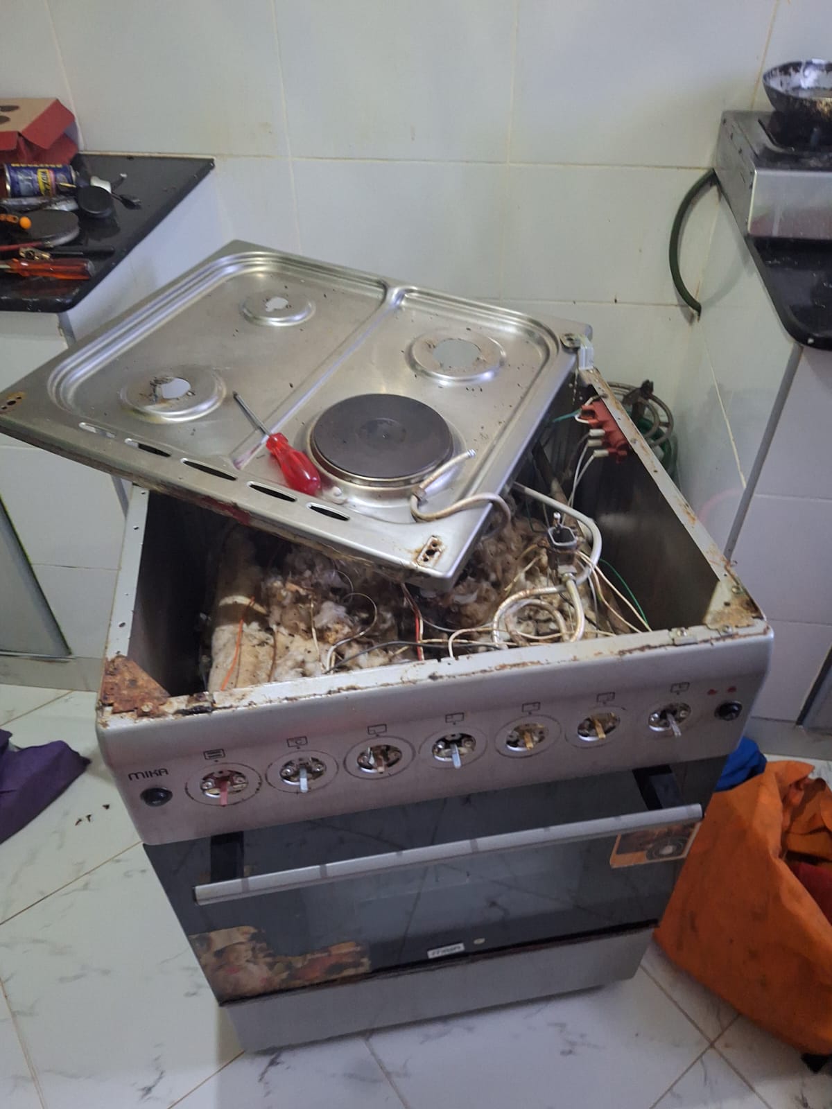Mika cooker stripped down for full overhaul — Nairobi